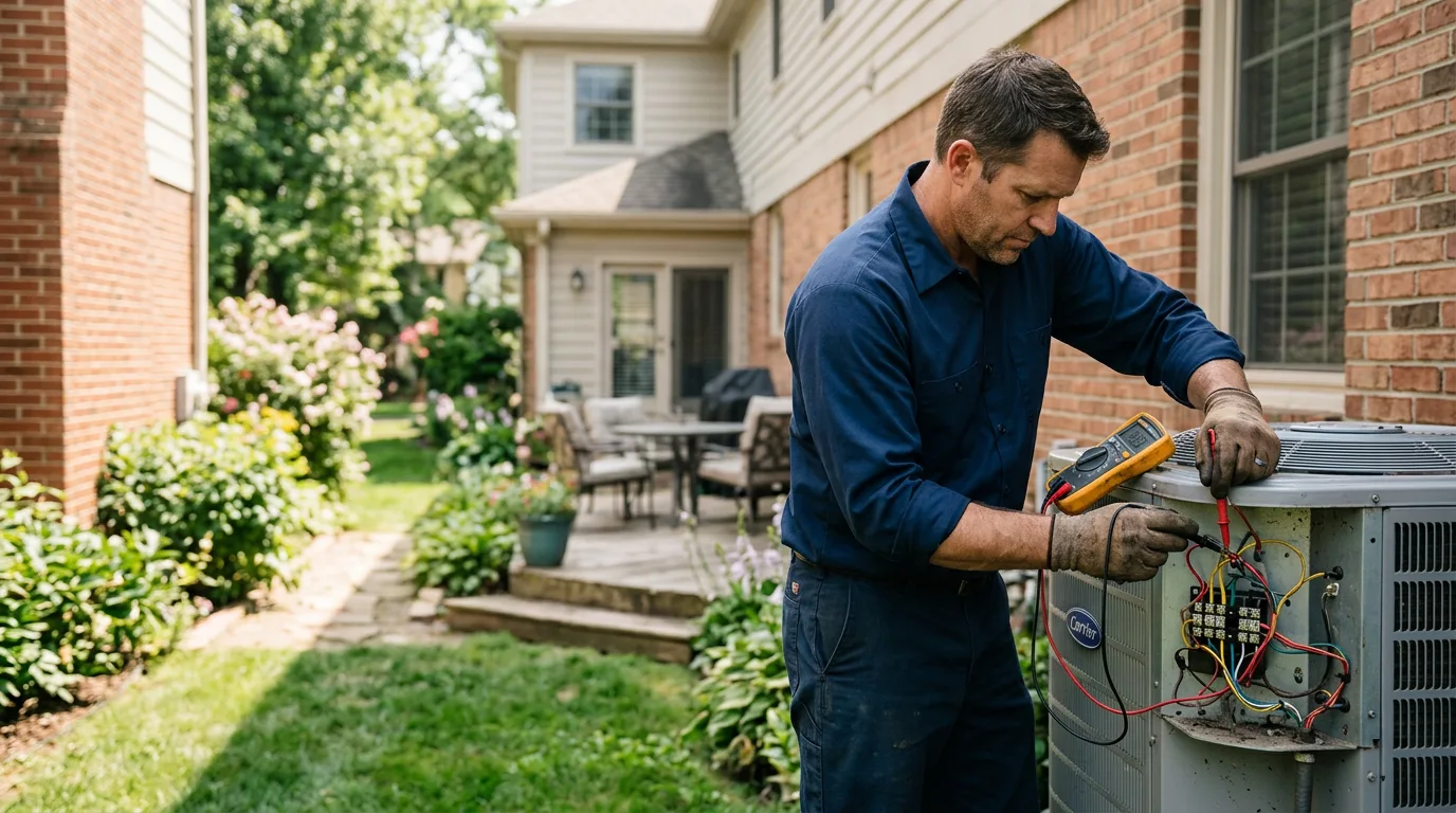 HVAC technician working near Hawley, MN
